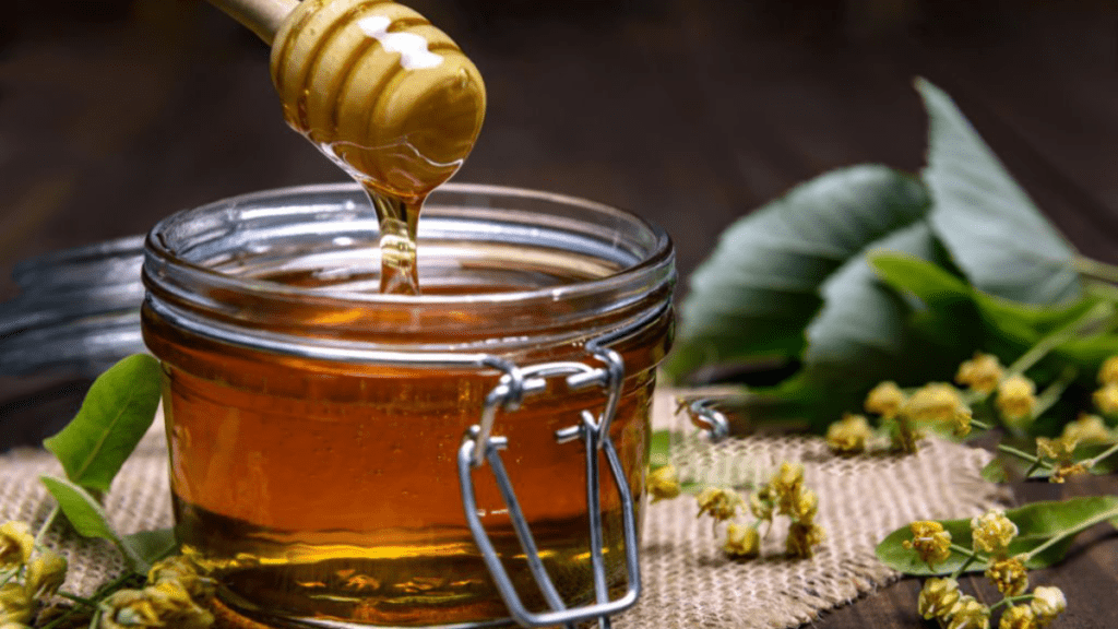 Jar of Honey - Sweet Natural Nectar - Bee's Bounty Illustration